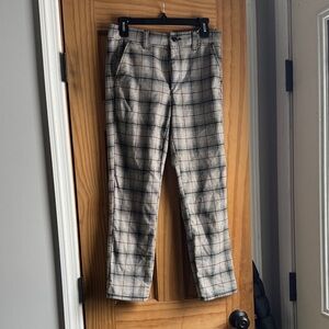 American Eagle Outfitters Plaid Pants - Gray and Black